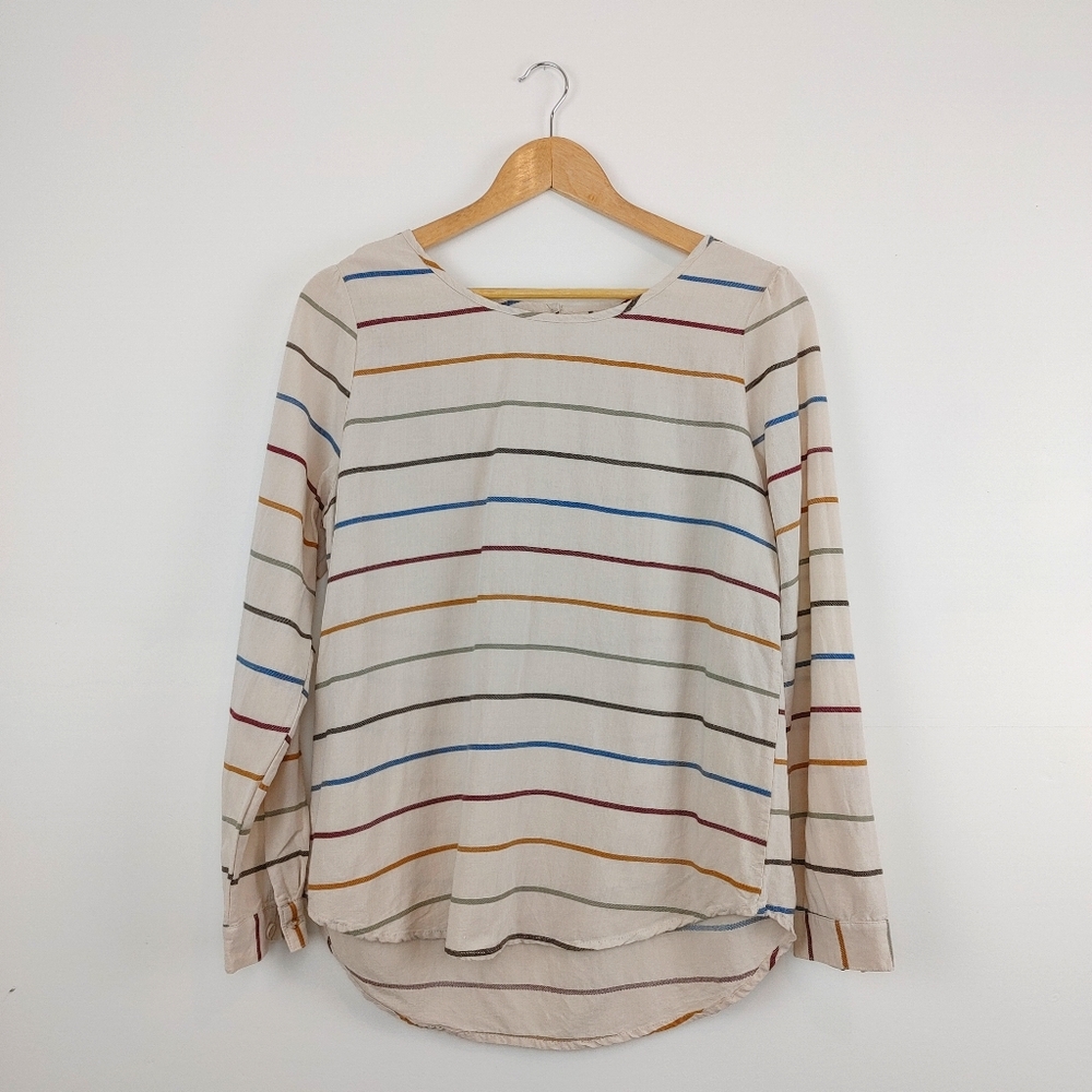 CHRISTOPHER&BANKS |Striped Multi Color Long Sleeve